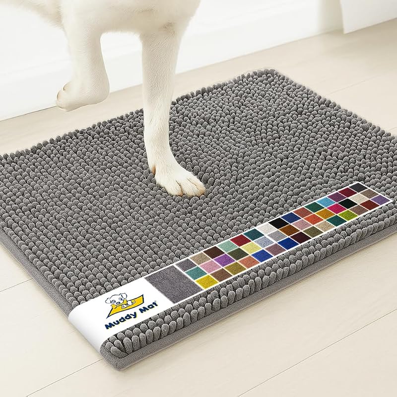 Muddy Mat Super Absorbent Microfiber Chenille Entryway Rug