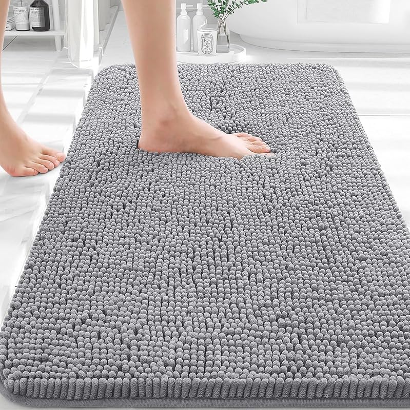 OLANLY 30x20 Chenille Bath Rug