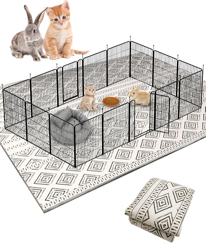 BNOSDM Rabbit Cage Rug