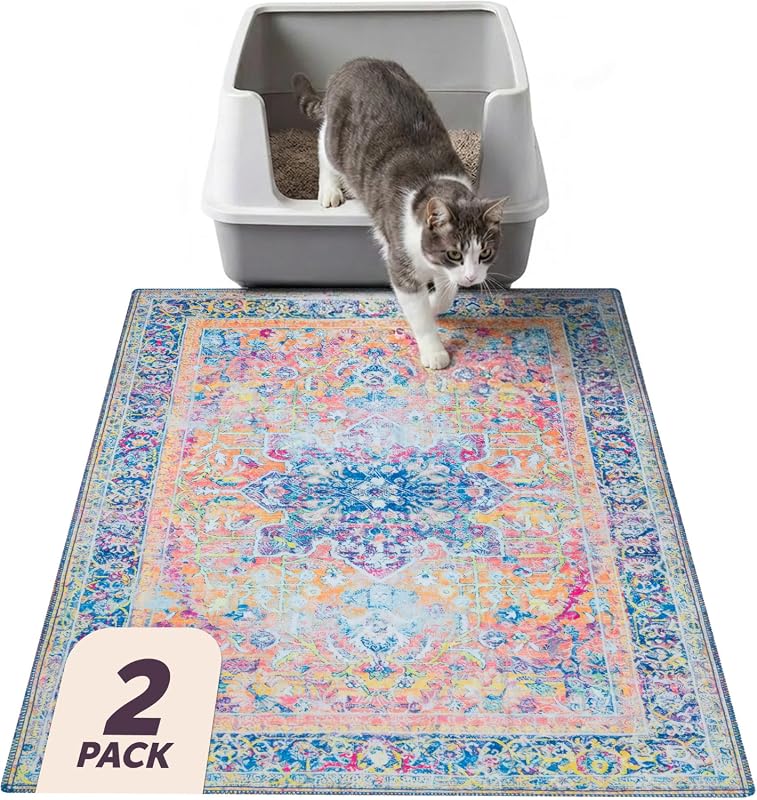 Lovewag 2-Pack Cat Litter Mat