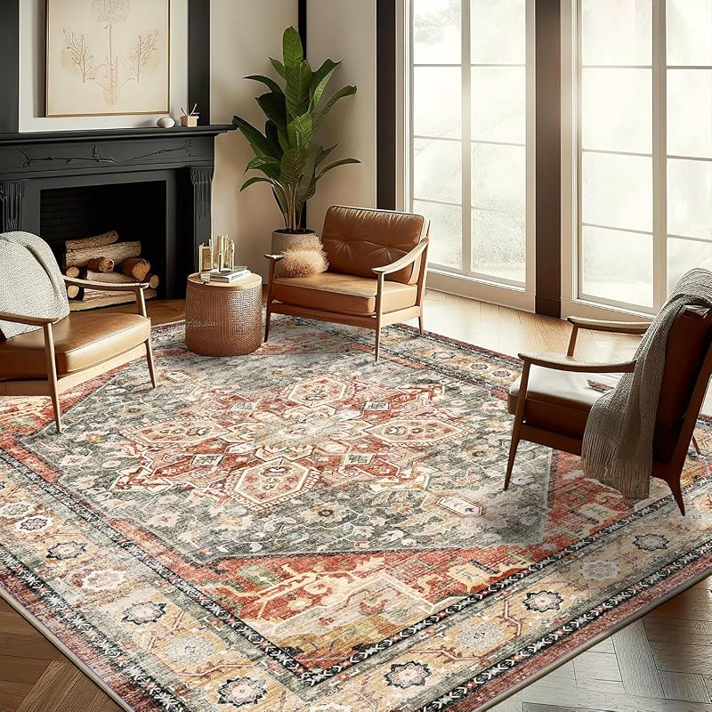 CHAMPLANT Retro Floral Rug