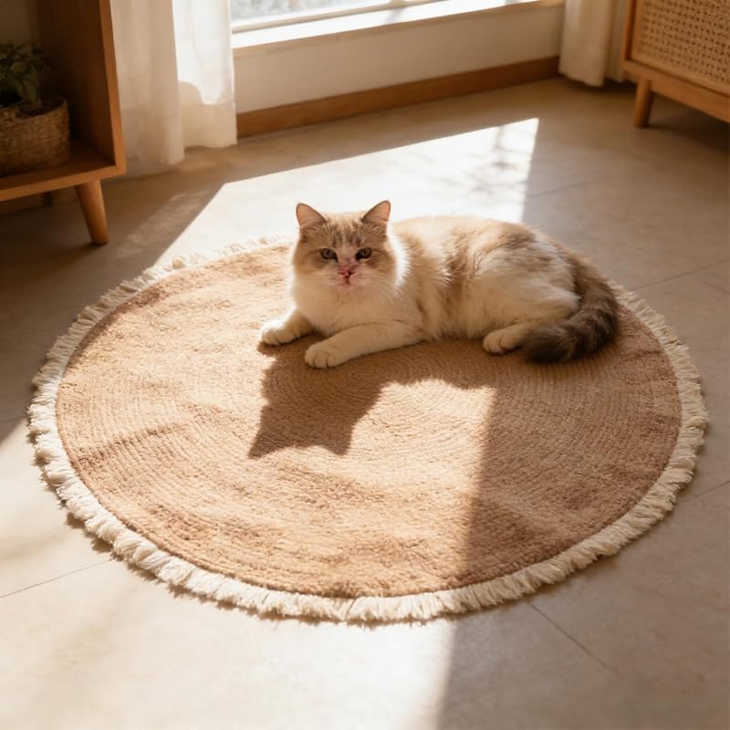 39-Inch Braided Cotton Cat Rug