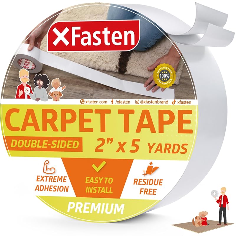 XFasten Double Sided Rug Tape